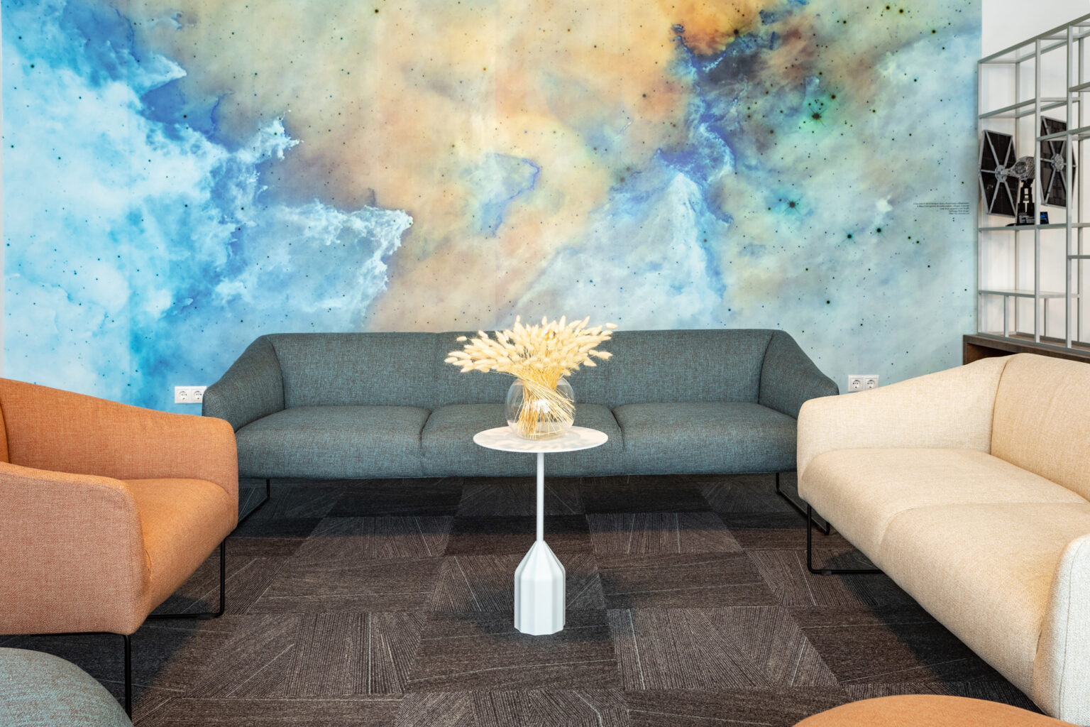 fali dekoráció irodába